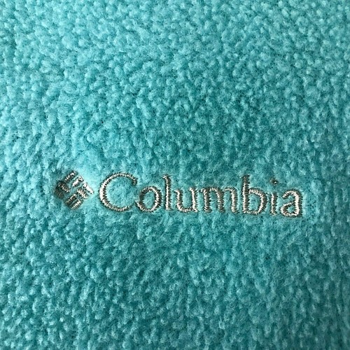 Columbia Girls Fleece Jacket Size Large (14-16) LS Blue Front Zip 2 Zip Pockets - Picture 4 of 8