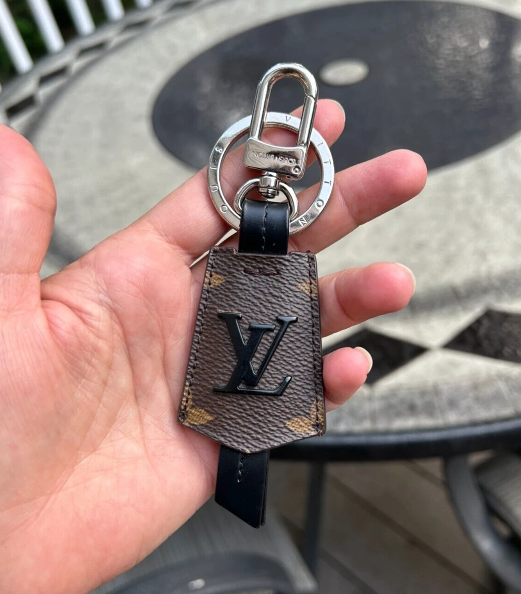 Louis Vuitton Cloches-Cles Bag Charm and Key Holder Brown Monogram RARE/HTF