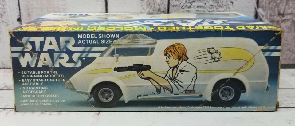 Star Wars Original Luke Skywalker Van Model Kit Cello Lot (2) Vintage 1970s - Image 4 of 4