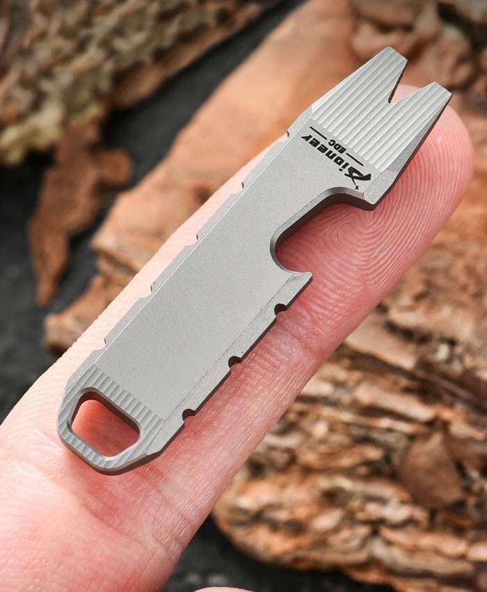 EDC Pry Bar, Portachiavi In Lega Di Titanio Con - Foto 6