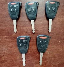 DODGE 04-12 ORIGINAL MASTER HEAD KEY LESS ENRTY REMOTE FOB LOT OF 5 OEM