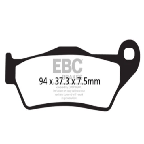 Pastillas de freno traseras sinterizadas para Moto Guzzi 850/1200 Norge 2006 a 2015 EBC FA181HH Foto 2 de 3