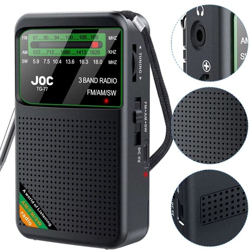 Rechargeable FM AM SW Radio Type-C Full Band Radio for Senior Home Walking - Zdjęcie 11 z 14
