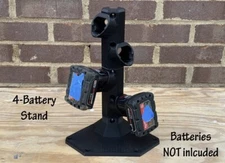 4 Battery Tower for Milwaukee, M12 batteries￼. ￼￼garage, Shop. No Batteries.