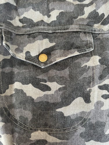 Faded Grey Denim Loose Waistcoat Jacket Rock Street Edgy Urban Arty Ladies 12 - Picture 9 of 13