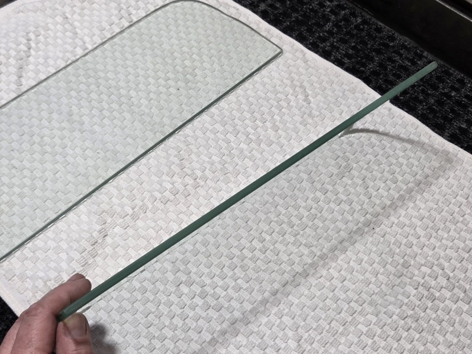 1956 Ford F100 Pickup Truck VENT WINDOWS Pair Nes Chrome New Glass Nice - Image 3 of 4