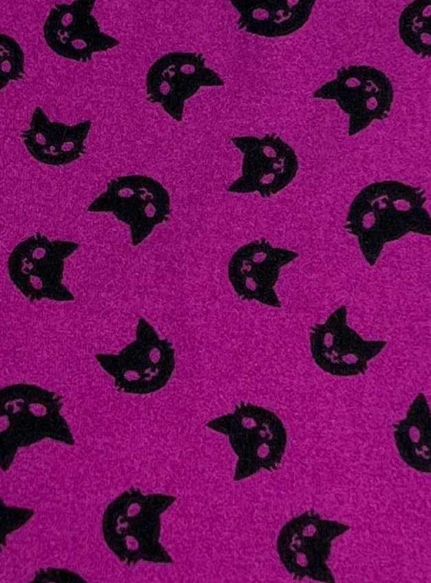 Leggings LuLaRoe OS tamanho único MAGENTA ROSA gatinho gato animal de estimação Halloween noite animal - Imagem 2 de 4