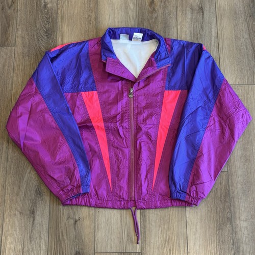 Asics, Vintage Asics Goretex Windbreaker Jacket Men’s Medium Purple Color Block Retro