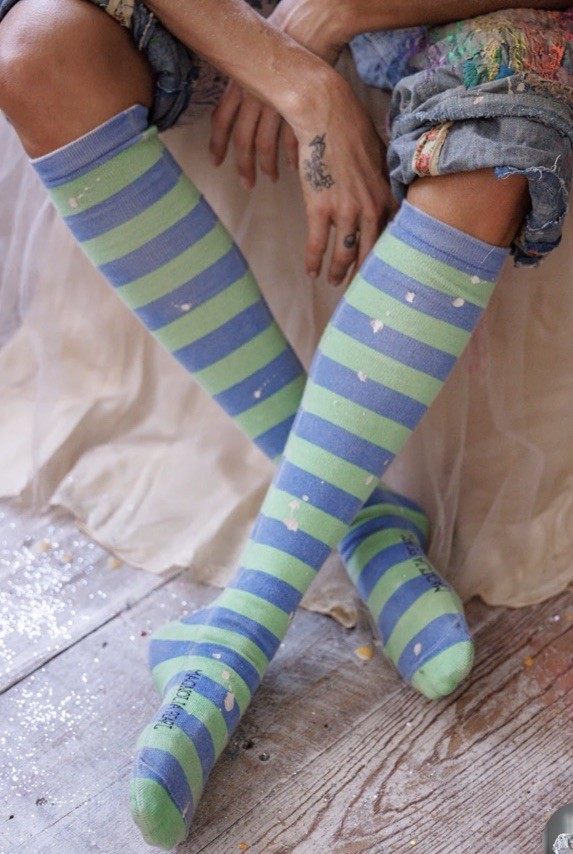 Magnolia Pearl💙SOLD OUT 💚 Art Class OTK Socks NWT badger image 4