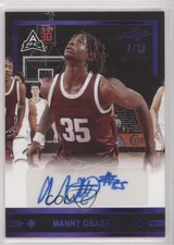 2021-22 Leaf Memories 1991 Base Auto Purple /20 Manny Obaseki #GLR-MO1 Auto