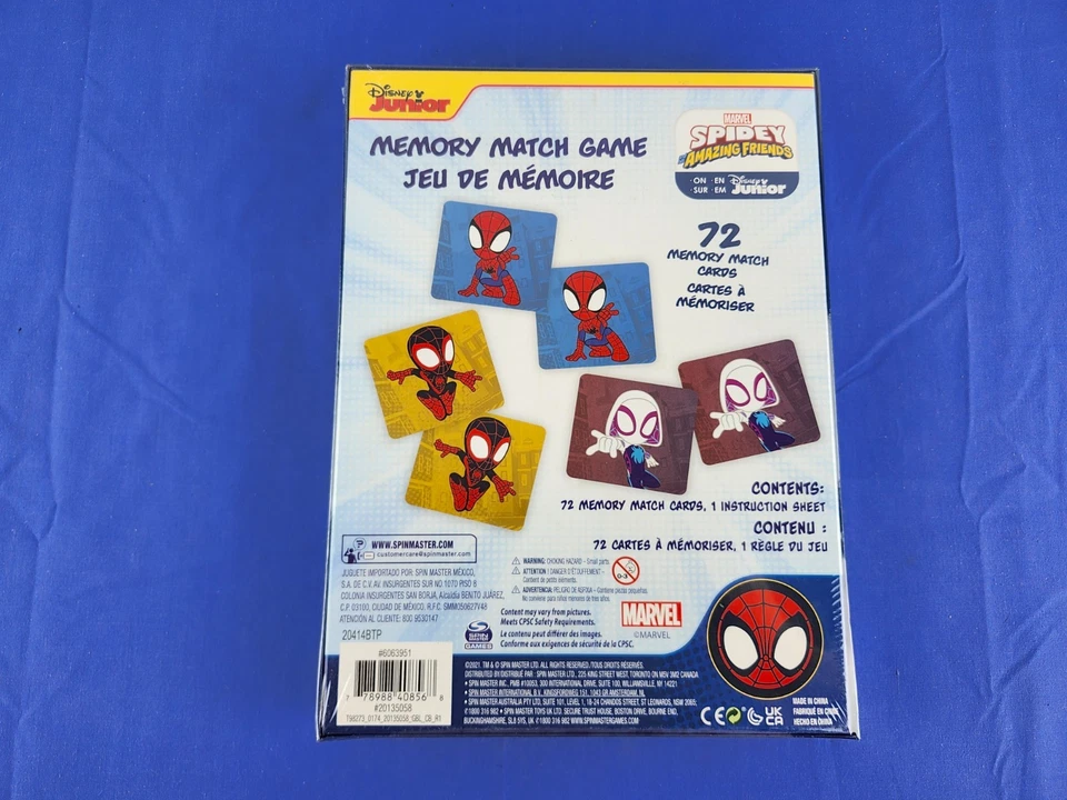 Disney Junior Marvel Spidey And His Amazing Friends Memory Match Game NEW SEALED - Image 2 of 2