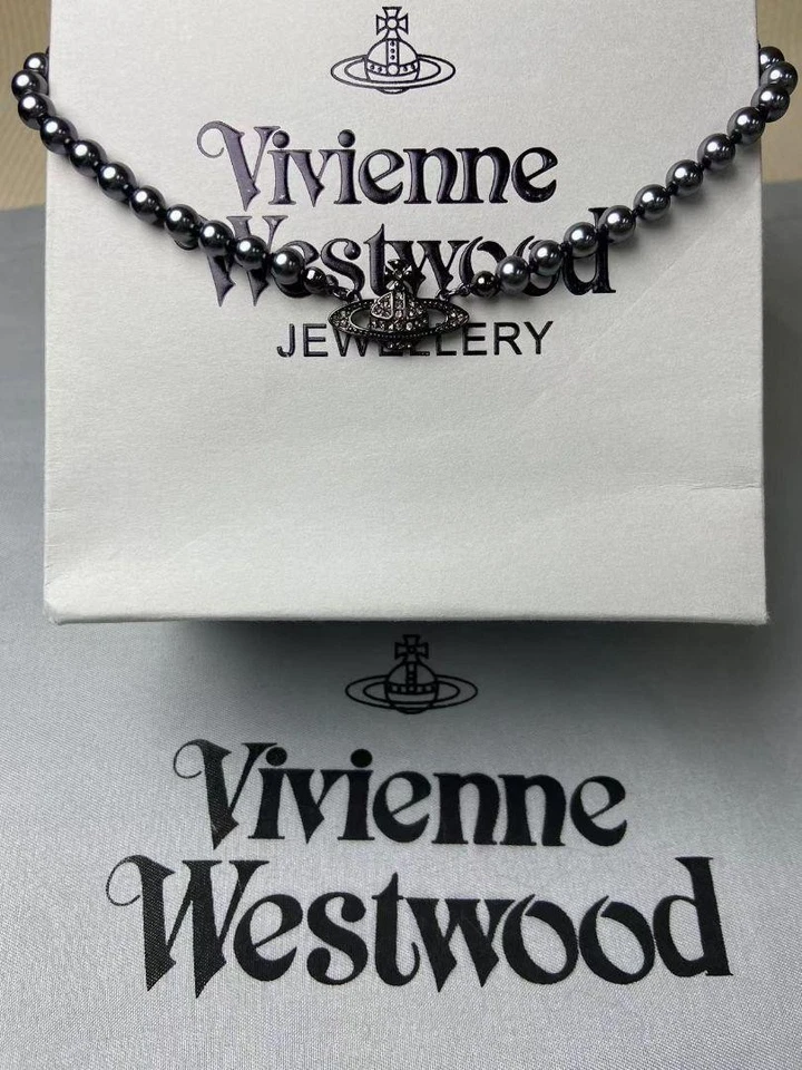 Collar Vivienne Westwood Perla Negra Como Nuevo Foto 2 de 4