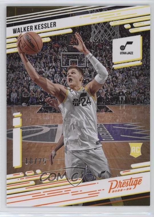 2022 Panini Chronicles Prestige Orange 10/75 Walker Kessler #60 Rookie RC 13hf