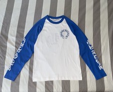 Chrome Hearts Blue Long Sleeve Baseball Shirt Size L Pristine Condition No Flaws
