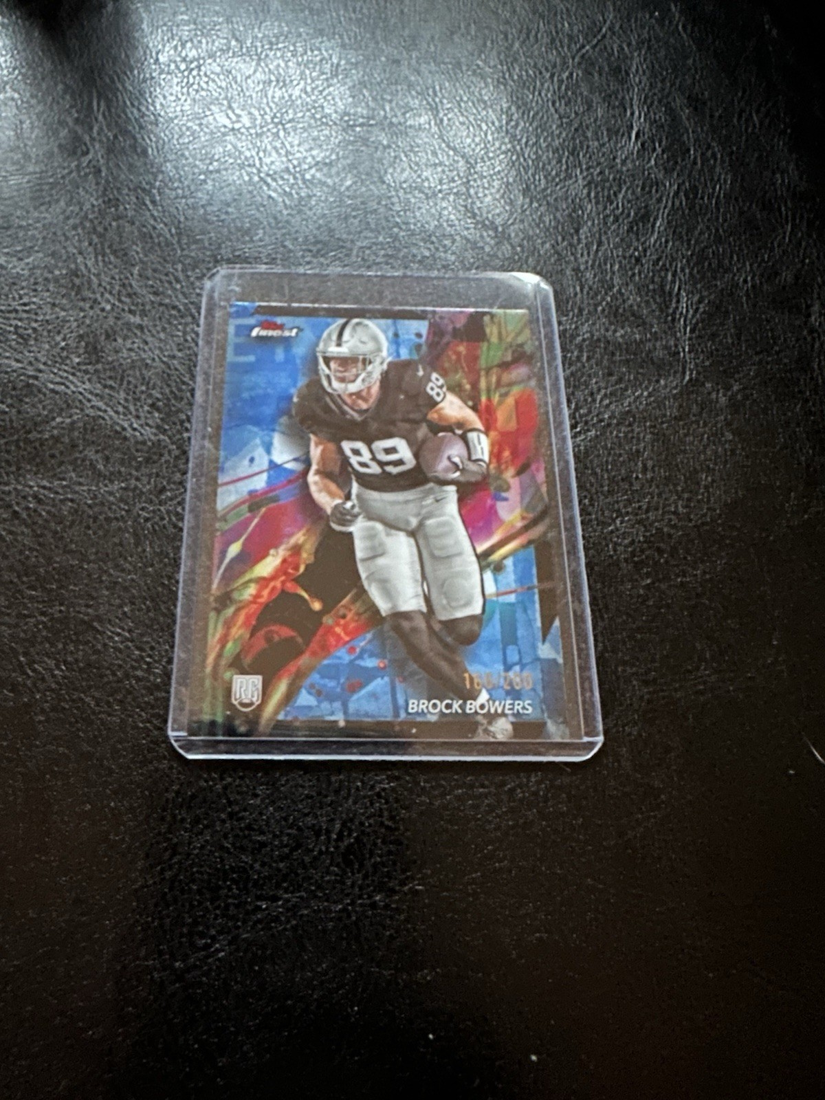 2024 Topps Finest Blue Brock Bowers /200 No. 82 RC