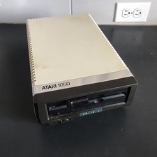 Vintage Atari 1050 Disk Drive Floppy Disk Drive Powers On