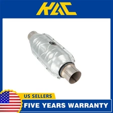 1pc 2.5" Universal Catalytic Converter w/O2 Port High Flow Performance Converter