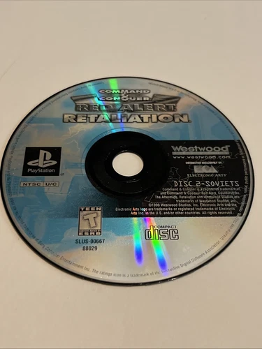 Command & Conquer Red Alert Retaliation (PS1 PlayStation 1) Disc 2 Soviets Only