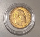 1908 Edward VII Gold Half Sovereign — photo from another recent sale