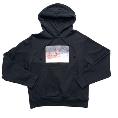 Coca Cola Hoodie Mens XL Parade Black Graphic Sweatshirt  Coca Is It Y2K Style