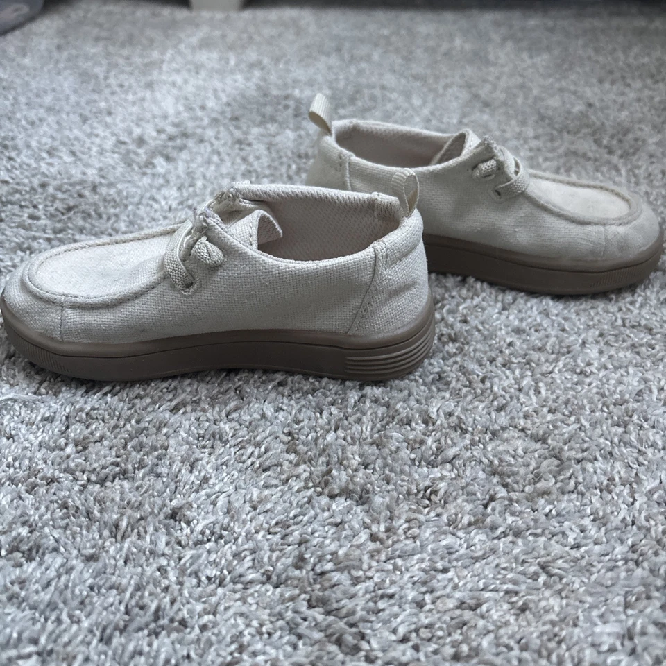 Mocasín Baby GAP talla 7 niños pequeños marfil Foto 2 de 4