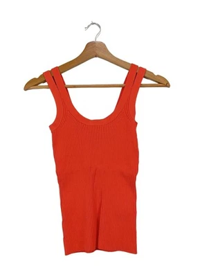 REISS Débardeur à bretelles Dames Top T EU 34 rouge style décontracté - Photo 1/4