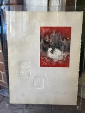 Lebadang (aka Hoi), Travail Du Matin, Etching With Relief, Signed in Pencil