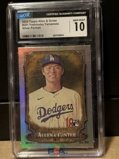 Yoshinobu Yamamoto 2024 Topps Allen & Ginter Silver Portrait RC #201 CGC 10
