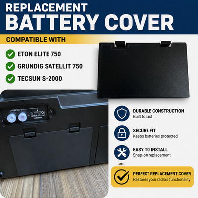 NEW Battery Cover Door Part | Eton Elite 750 | Grundig Satellit | Tecsun S-2000