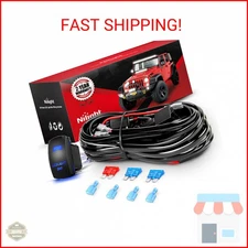 Nilight 10011W 16AWG Wiring Harness Kit-2 Leads LED Light Bar 12V On/Off 5 Pin R
