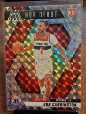 2024-25 Panini Mosaic NBA Debut Mosaic Prizm Rookie Bub Carrington #259 Wizards