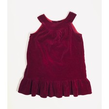 GIRLS VELVET LIKE VINTAGE DRESS SIZE 6