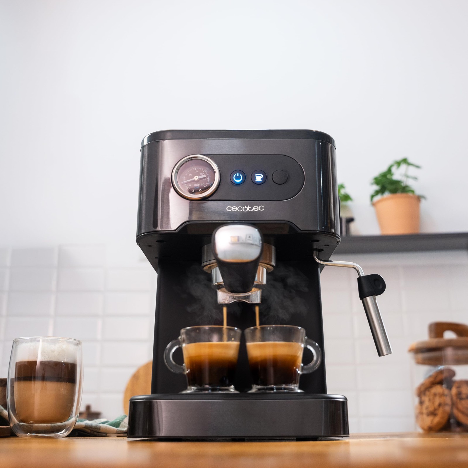 Cecotec Macchina Caffè Espresso Manuale Power Espresso 20 Pro Latte 1350W foto 6