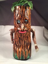 Vintage MARX 1960's Whistling SPOOKY KOOKY TREE Tin Litho Battery Operated Toy