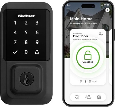 Kwikset Halo Wi-Fi Smart Lock, Keyless Entry Front Door Touchscreen Deadbolt, Ma