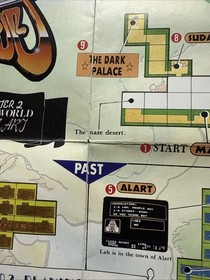 Magic of Scheherazade CUL-AS-US NES Nintendo Insert Poster / Map Only