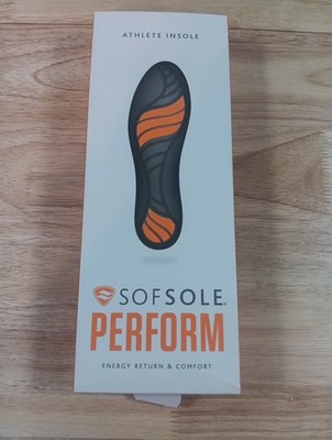 Sofsole Perform Athlete Men's Insole Size 7-8.5 Medium Profile New Open Box