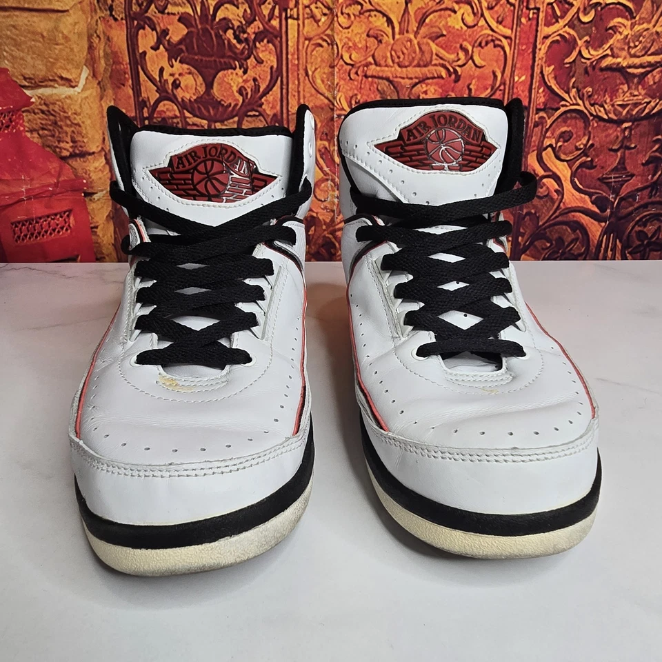 Nike Air Jordan 2 Retro 2004 Blanco Rojo Universitario Para hombres Talla 9 Fecha 25/12/03 Foto 2 de 4