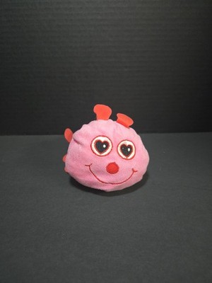 greenbrier plush PINK red heart black love bug plush 6'' lovey cute bug