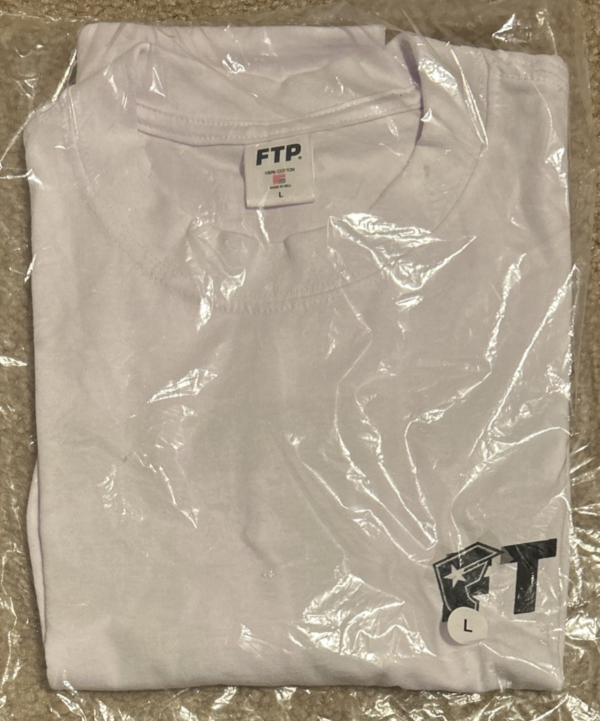 NWT FTP x Famous Stars and Straps Logo Tee Shirt White Size Men’s L SHIPS FREE!