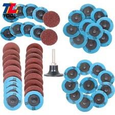 51 x 2" Roll Lock Die Grinder Change Sanding Disc 36 60 80 120 240 Grit