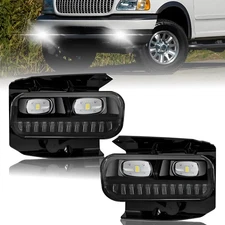 LED Fog Lights Bumper Lamps For 1999-2004 Ford F-150 F150 1999-2002 Expedition