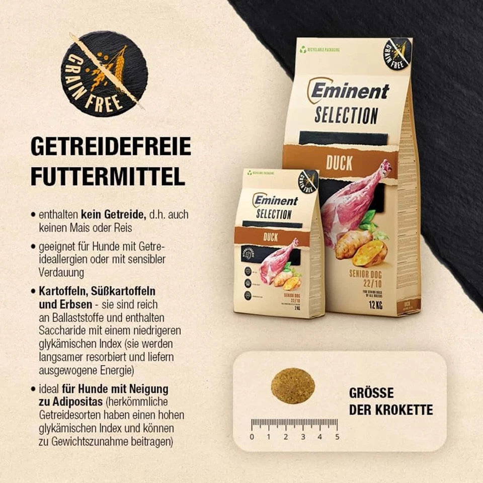 Eminent Selection Senior 2kg glutenfreies Trockenfutter, alte Hunde, alle Rassen - Bild 3 von 4