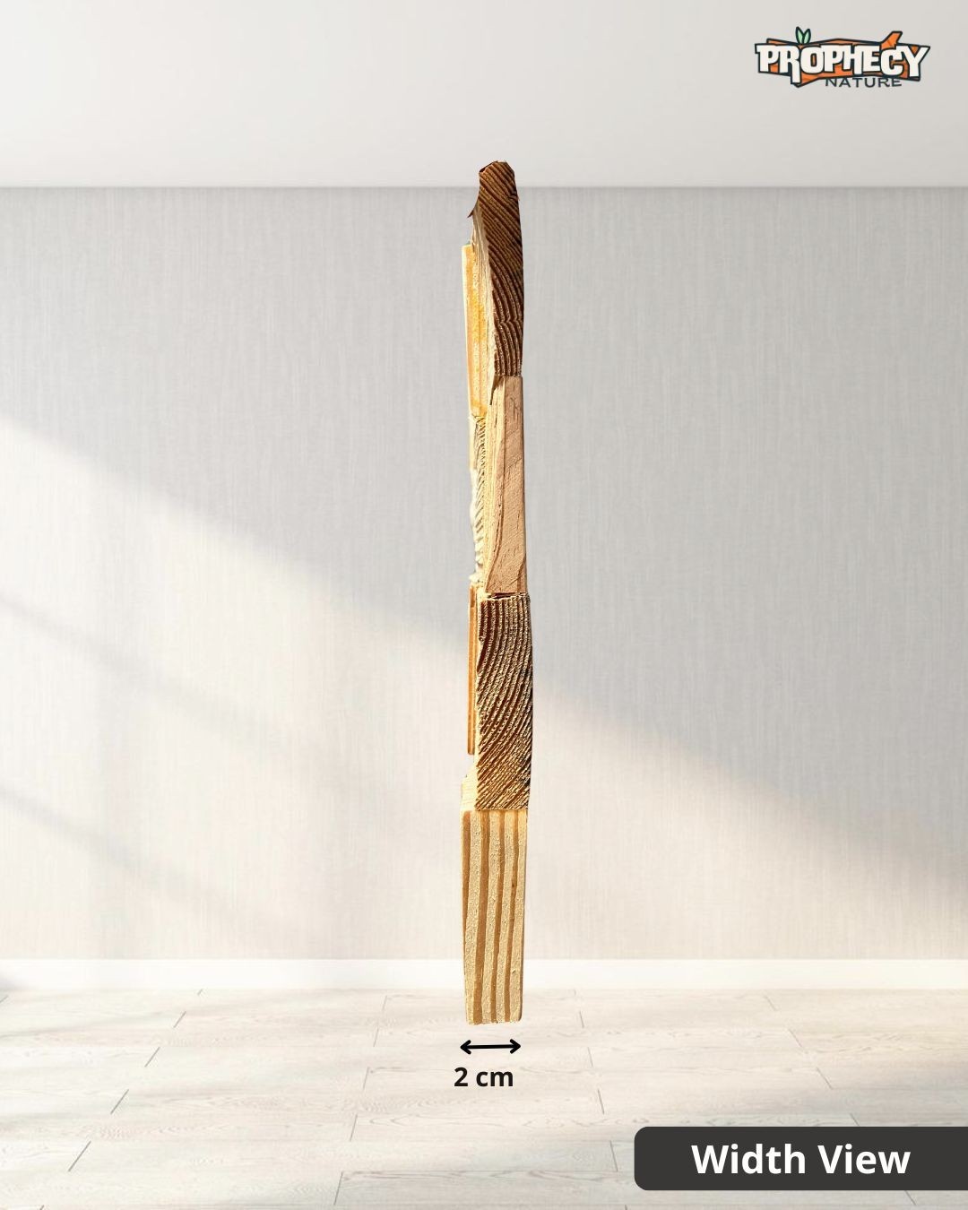 12”x12” Solid Wood Wall Panel – Decorative 3D Wooden Art Panel – Ready to Mount 