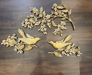 1970s SYROCO USA製 ヴィンテージ壁飾り 鳥と木 1970s SYROCO USA製 ヴィンテージ壁飾り 鳥と木 Vintage Syroco Wall