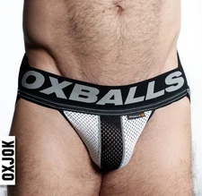 OXJOK AIRMESH SWAGGER JOCK TAR ICE WHITE LARGE