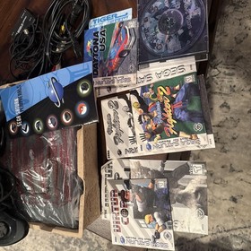 Sega Saturn Console Bundle USA Region CIB + eclipse pad + games complete in box!