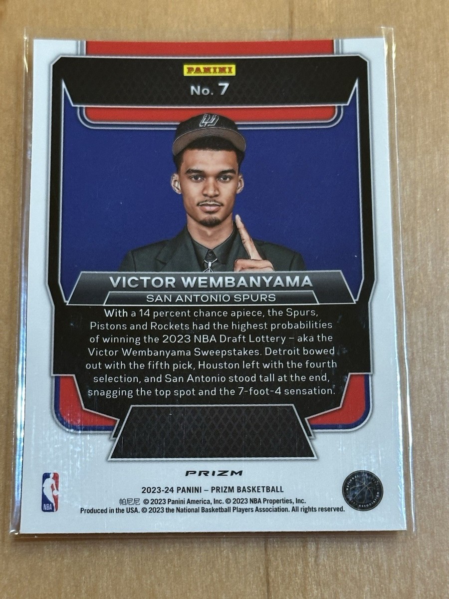RARE 2023 SILVER Prizm Victor Wembanyama Luck of the Lottery HOLO