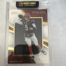 Panini 2023 Immaculate Clearly Jerseys Joe Burrow Bengals #CIJ-JB /99 MEM