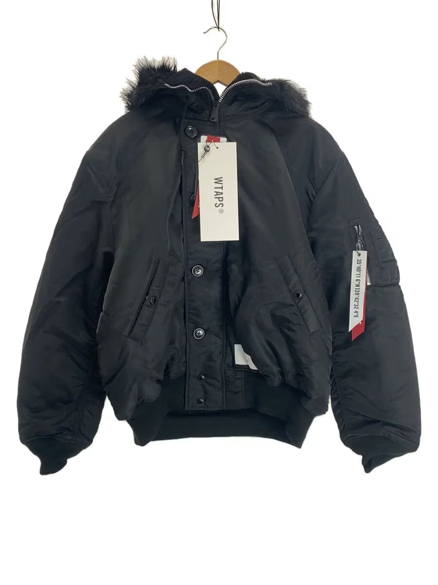 ALPHA INDUSTRIES WTAPS Flight Jacket L Nylon BLK … - image 1